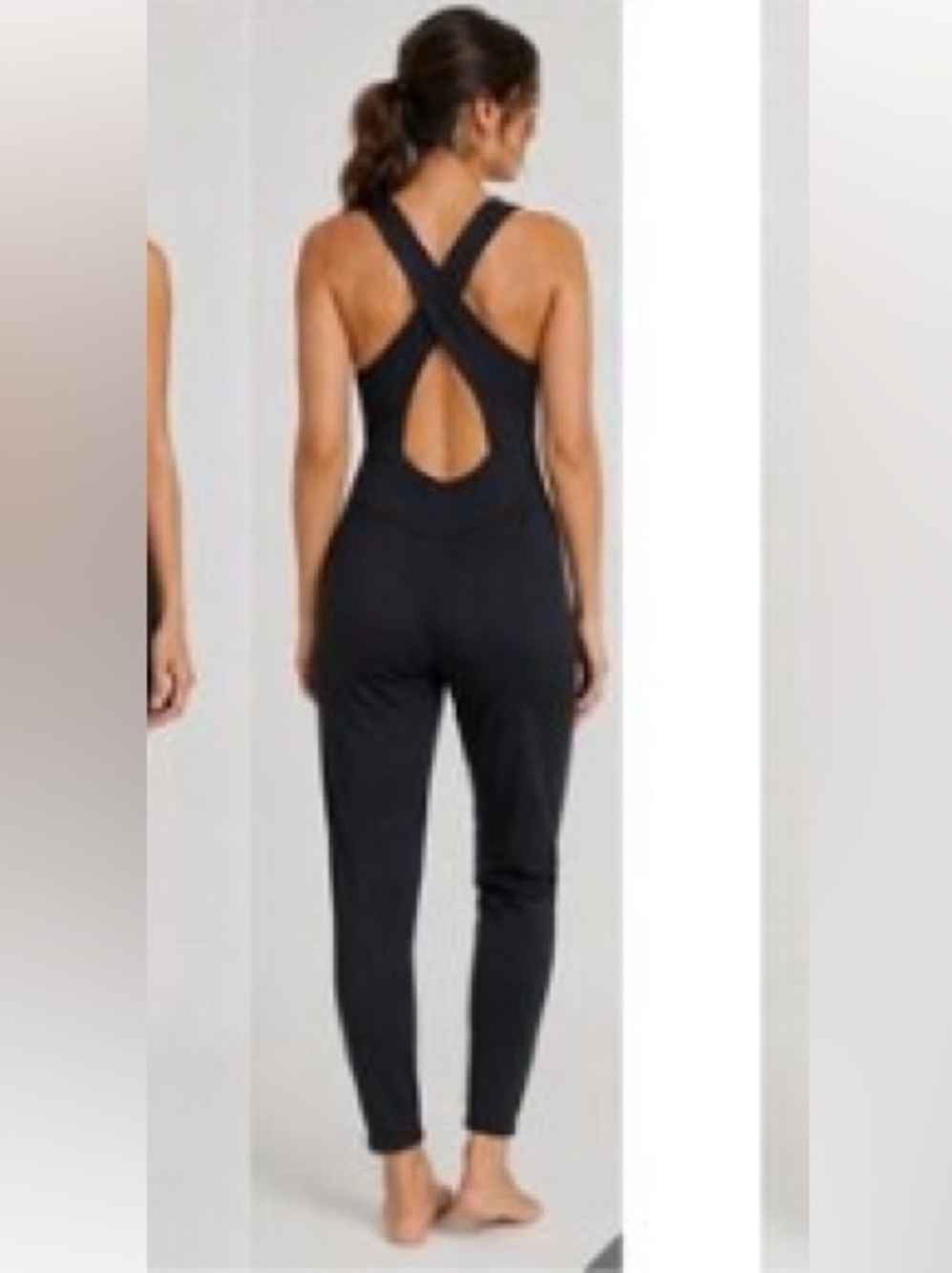 NWT- JoyLab Black Cross-Back One-Piece Jumpsuit sold out/rare